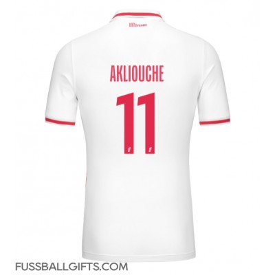 AS Monaco Maghnes Akliouche #11 Fußballbekleidung Heimtrikot 2024-25 Kurzarm AS Monaco Maghnes Akliouche #11 Fußballbekleidung Heimtrikot 2024-25 Kurzarm